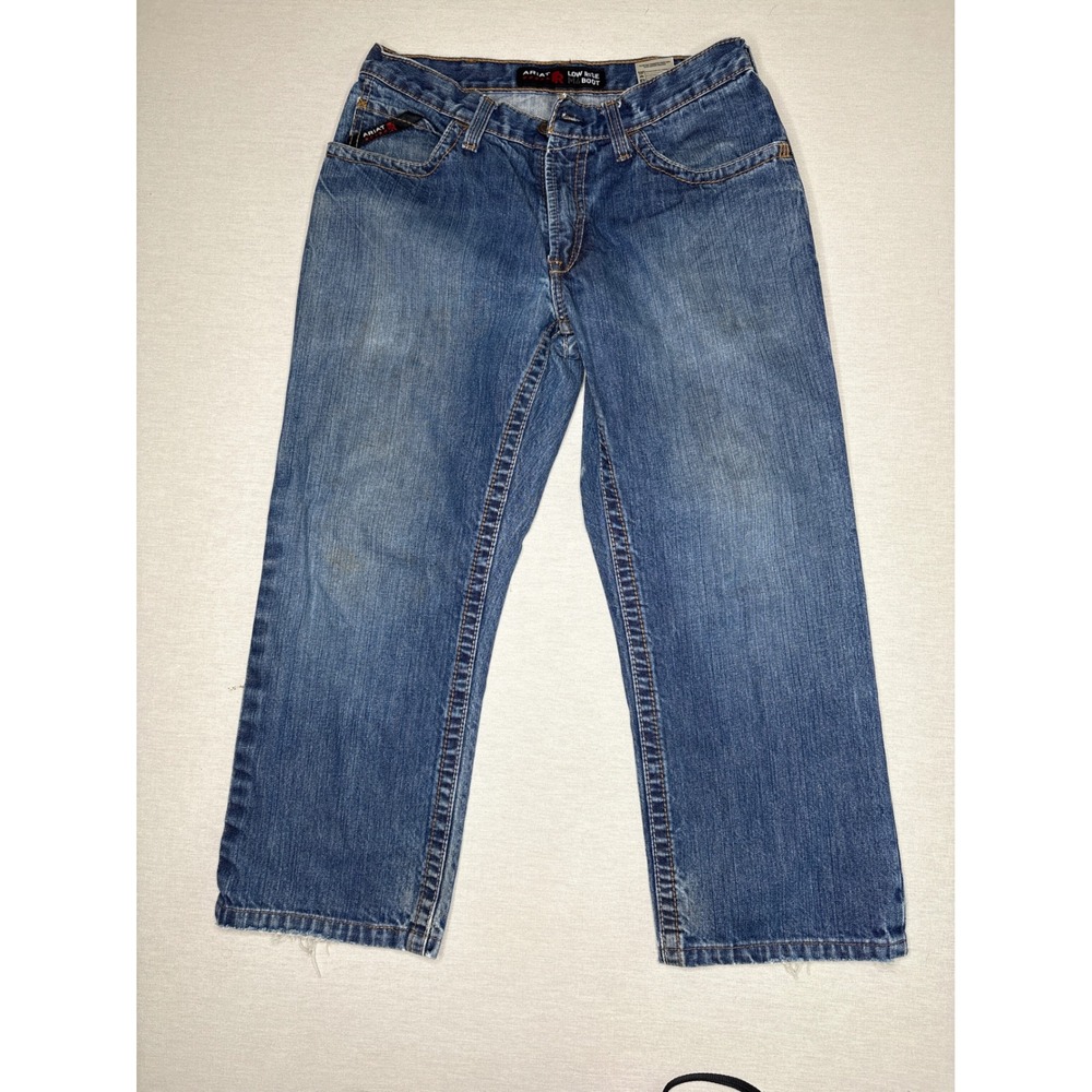 Ariat FR M4 Low Rise Boot Cut Jeans Mens 32x30 Blue Flame Resistant Denim CAT 2